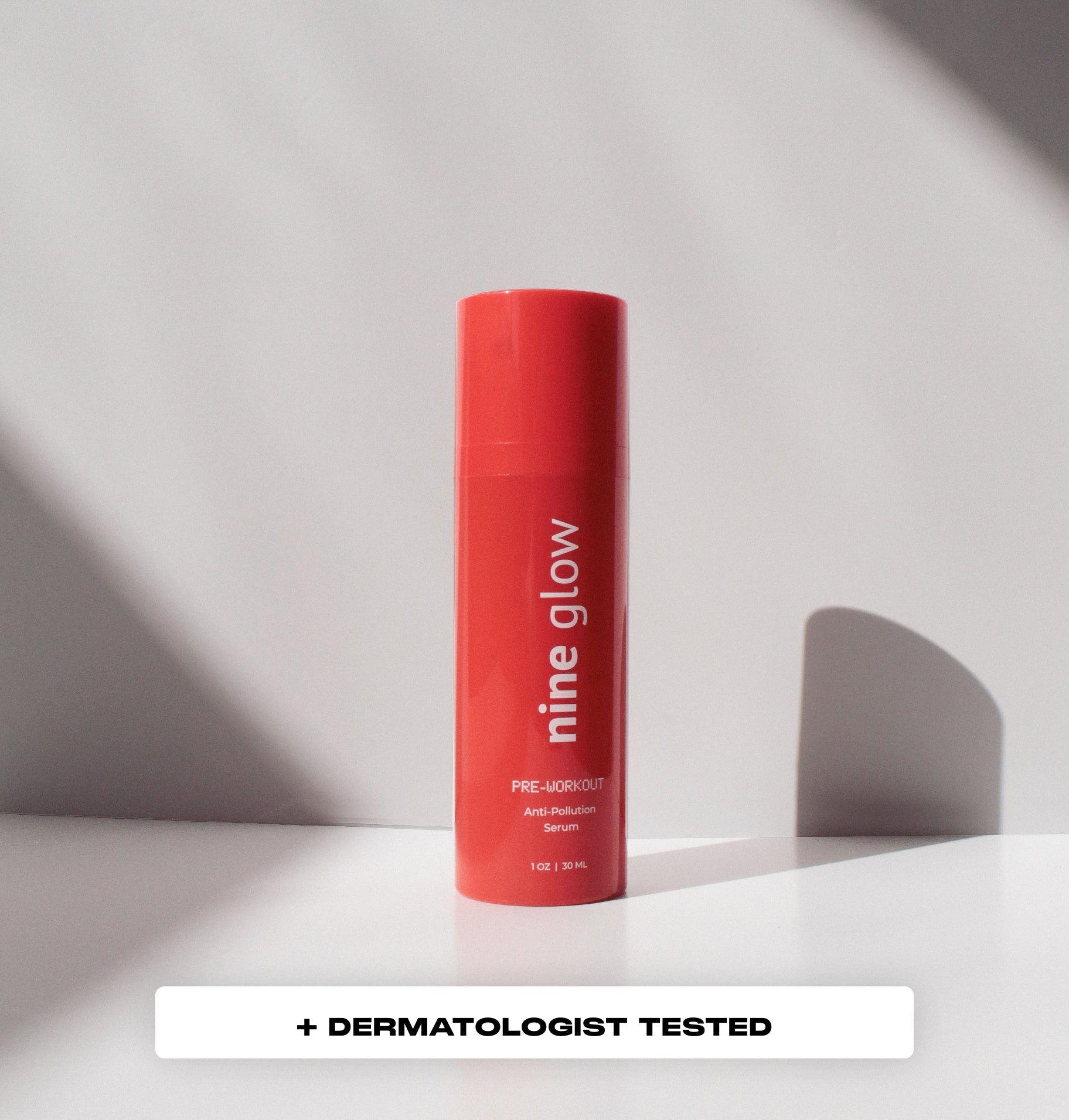 Dermatologist tested, vegan skin care. Pre Workout Anti-Pollution Serum